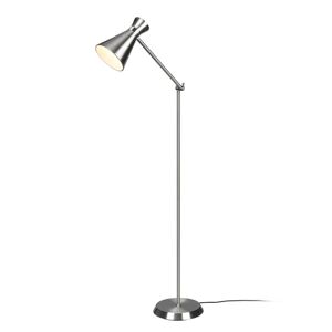 Reality Leuchten Stojací lampa Enzo, výška 150 cm, nikl