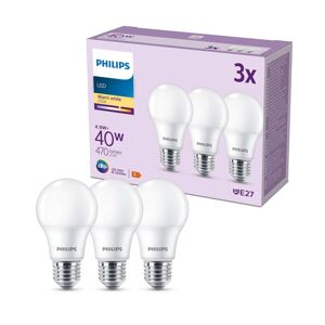 Philips Philips LED žárovka E27 4,9W 470lm 2700K matná 3ks