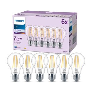 Philips Philips LED žárovka E27 7W 850lm 4 000K čirá 6ks