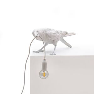 SELETTI LED deko stolní lampa Bird Lamp, hrající, bílá