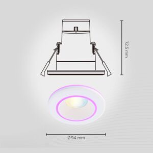 Calex Calex Smart Halo Downlight LED podhledové bílá