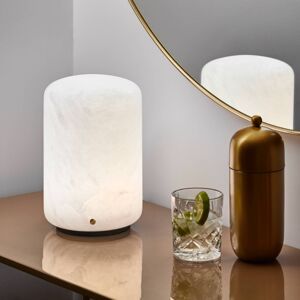 Carpyen LED stolní lampa Capsule z alabastru výška 19,5cm