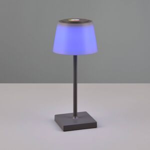 Reality Leuchten LED stolní lampa Sanchez, RGBW a stmívač, antracit