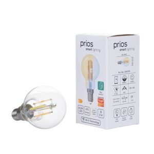 PRIOS Prios LED kapka E14 4,2W WLAN CCT čirá, 2ks