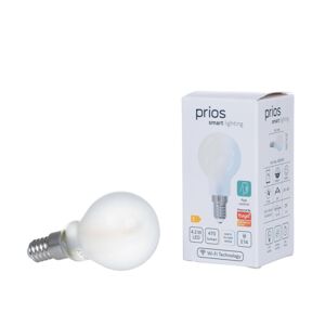 PRIOS Prios LED-E14 kapka 4,2W WLAN matná, sada 2ks