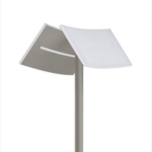 HELL LED stojací lampa Evolo CCT, lampa na čtení, taupe