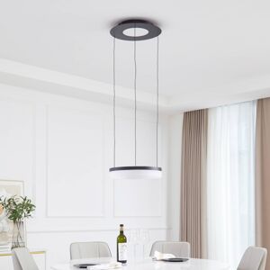 Lucande Lucande Squillo Smart LED závěsné světlo, černá, Tuya, RGBW