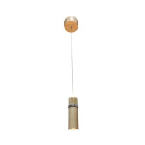 Lucande Lucande Nojus LED závěsné, dřevo up/down 1 zdroj