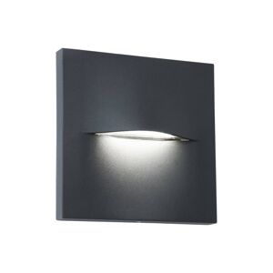 Viokef Venkovní nástěnné svítidlo LED Vita, tmavě šedé, 14 x 14 cm