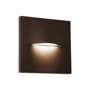 Viokef Venkovní nástěnné svítidlo LED Vita, rezavě hnědá, 14 x 14 cm