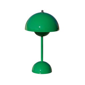 &Tradition &Tradiční LED dobíjecí stolní lampa Flowerpot VP9, signální zelená