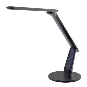 Aluminor LED stolní lampa Zig s ovládacím panelem, černá