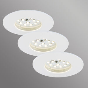 Briloner Sada 3 Felia LED podhledové svítidlo IP44, bílé