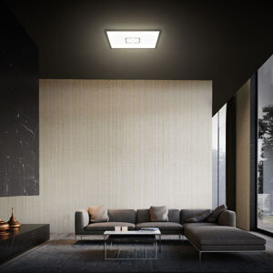 Briloner LED stropní svítidlo, 29 x 29 cm, černá