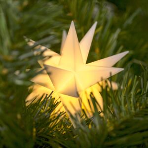 STERNTALER LED hvězda venkovní, baterie 18cípá Ø 12 cm bílá