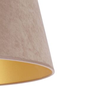 Euluna Stínidlo na lampu Cone výška 25,5 cm, béžová/zlatá