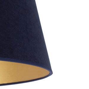 Duolla Stínidlo na lampu Cone výška 25,5 cm, modrá/zlatá