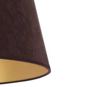 Euluna Stínidlo na lampu Cone výška 25,5 cm, hnědá/zlatá