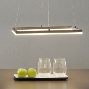 Fabas Luce LED závěsné světlo Bard 42x42 cm, antracit