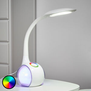 Globo Flexibilní LED stolní lampa Paula, bílá
