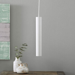 Ideallux LED závěsné světlo Look ve štíhlém tvaru, bílá