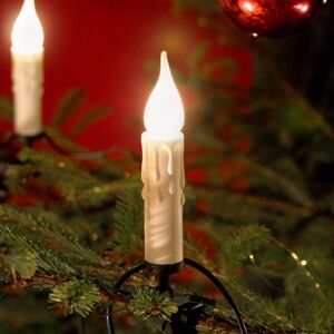 Konstsmide Christmas Světelný řetěz bílý voskový vzhled, 14,8m