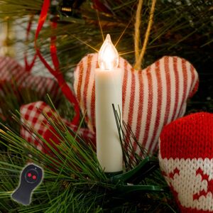 Konstsmide Christmas Vánoční svíčky LED na baterii bílá 10 zdrojů