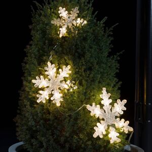 Konstsmide Christmas Třídílný LED světelný řetěz sněhová vločka