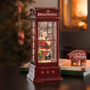 Konstsmide Christmas LED dekorační telefonní budka se Santa Clausem
