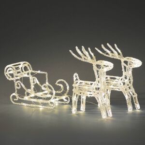Konstsmide Christmas LED světelná figurka saně se 2 soby, IP44