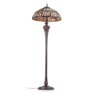 Clayre&Eef Luxusní stojací lampa Lindsay v Tiffany stylu