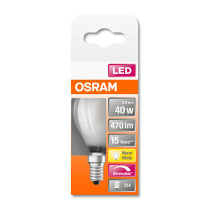 OSRAM OSRAM LED žárovka-kapka E14 6,5W 840 mat stmívací