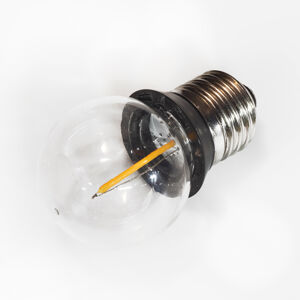 Rotpfeil E27 0,9W COB-LED žárovka-kapka s těsnicím kroužkem
