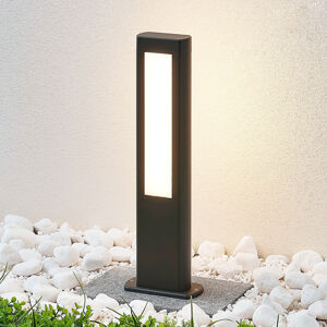 Lucande LED svítidlo Mhairi, hranaté, tmavě šedé, 50 cm