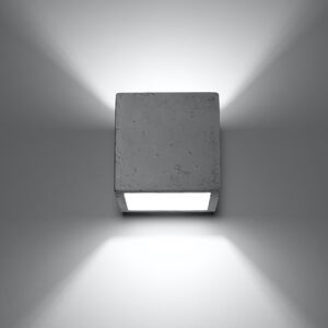 Euluna Nástěnné světlo Ara jako krychle z betonu