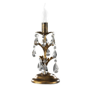 Euluna Stolní lampa Teresa s krystaly, bez stínidla