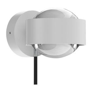 Top Light Puk Mini Wall+ LED, čočky čiré, matná bílá/chrom