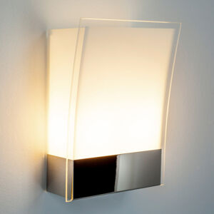 Lindby Malthe - moderní nástěnná lampa ze skla a kovu