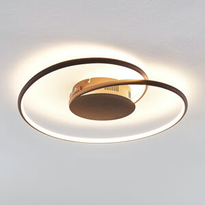 Lindby Lindby Joline LED stropní světlo, rez, 45 cm
