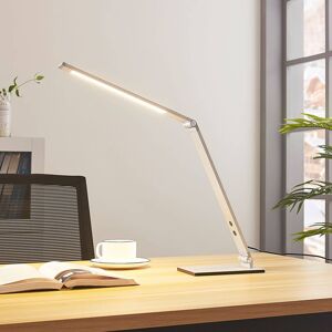 Lucande Hliníková stolní LED lampa Nicano se stmívačem