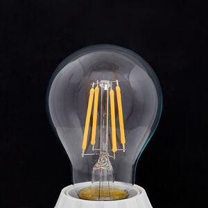 Lindby E27 LED žárovka filament 4W, 470 lm, 2 700K, čirá