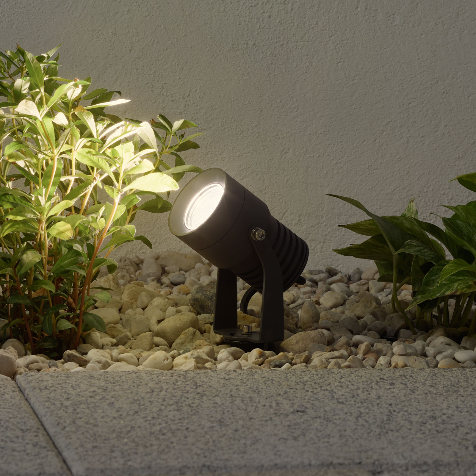 Lucande LED venkovní bodové osvětlení Jon, pohyblivá hlava