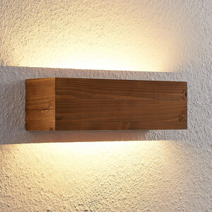 Lindby Lindby Benicio dřevěné LED nástěnné světlo, 37 cm
