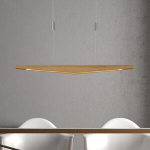 Lucande Lucande Dila LED závěsné světlo, přírodní, 88 cm