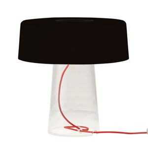 Prandina Prandina Glam stolní lampa 36cm čirá/černá